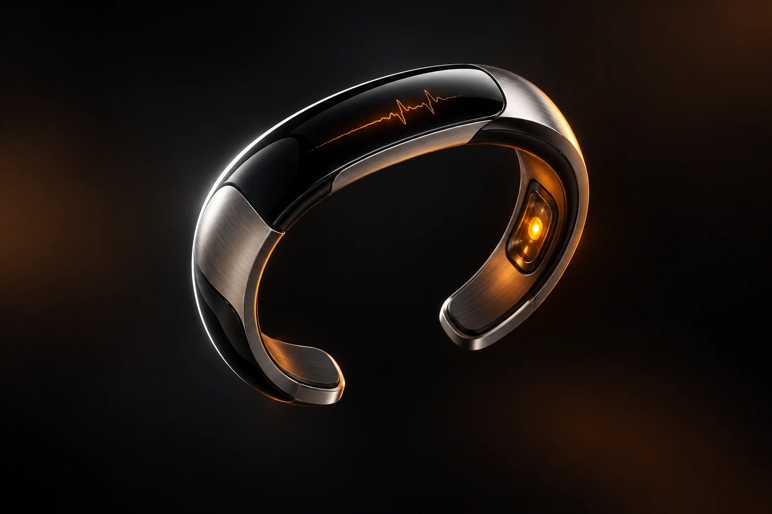 Pawanax Eye concept bracelet in titanium and black ceramic